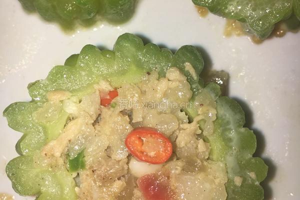 苦瓜酿肉的做法图解8