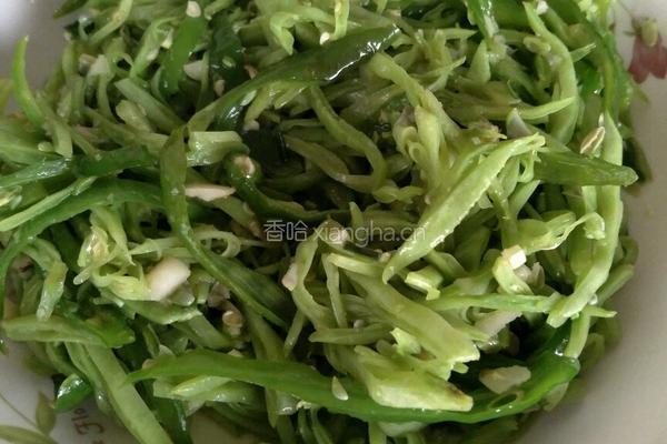 青椒炒茶豆