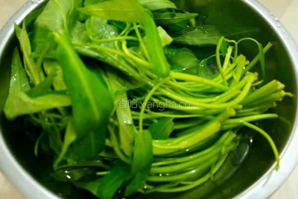 白灼空心菜的做法图解2