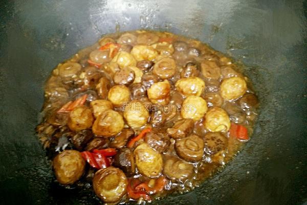 小花菇烧鹌鹑蛋的做法图解12
