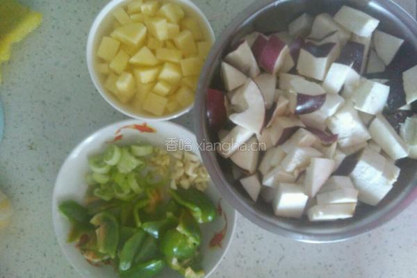 酱香土豆茄子（少油版）的做法图解2
