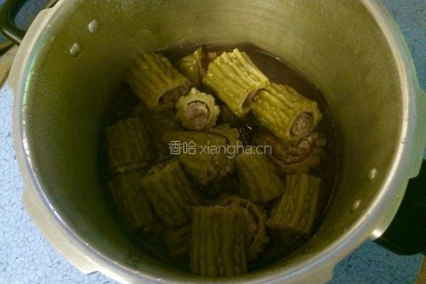 酿苦瓜的做法图解10