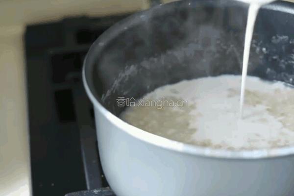 抹茶燕麦粥的做法图解3