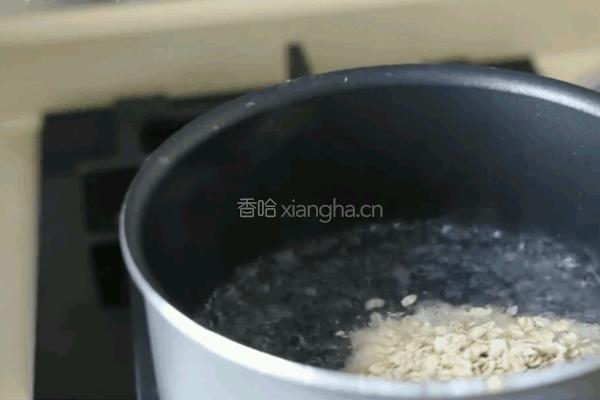 抹茶燕麦粥的做法图解2