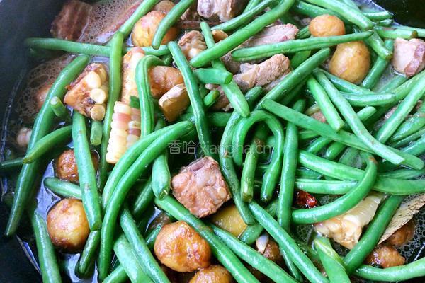 排骨炖豆角的做法图解11