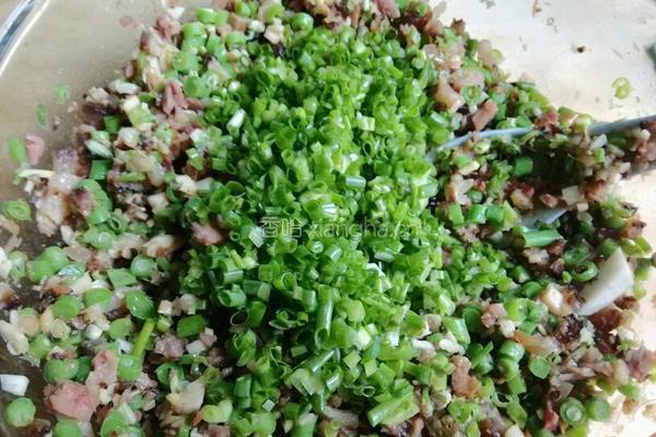 豇豆腊肉包的做法图解10
