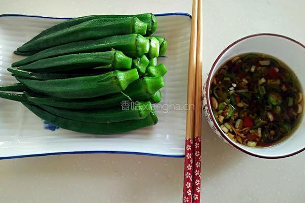 蘸汁黄秋葵的做法图解8