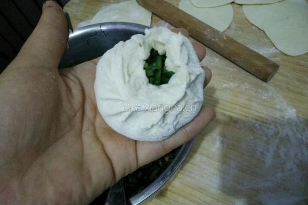 韭菜肉丁水煎包的做法图解21