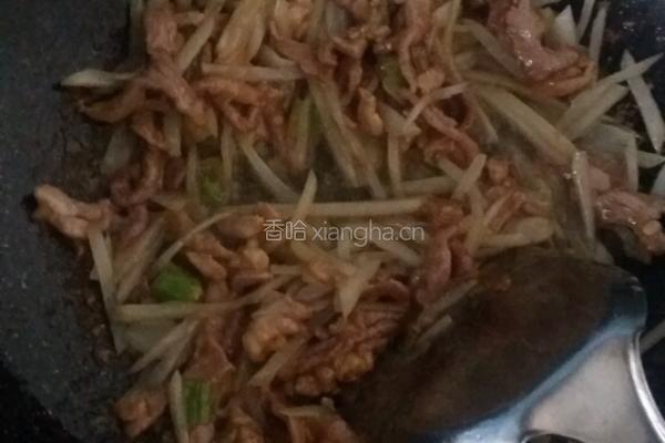 姜丝肉的做法图解6