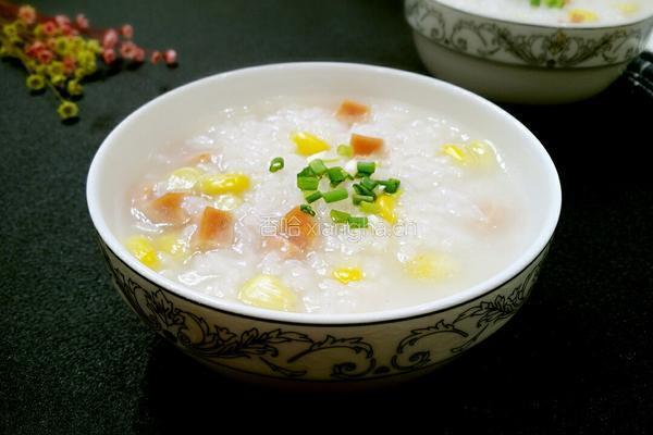 玉米火腿粥的做法图解9