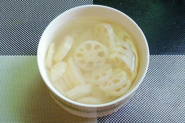 凉拌藕片的做法图解2