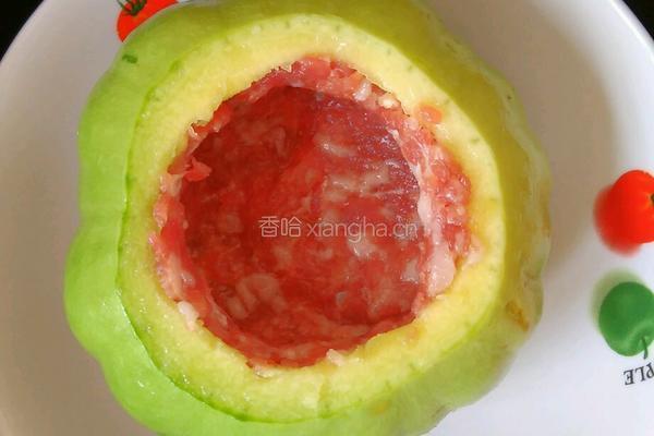 小瓜镶肉的做法图解3