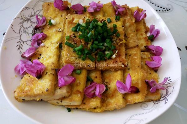 黄金香煎豆腐的做法图解7