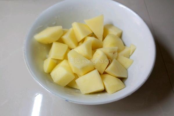 茄子炖土豆粉皮的做法图解4