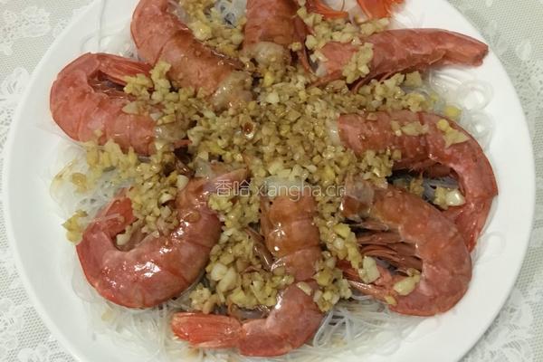 蒜蓉粉丝蒸虾的做法图解8