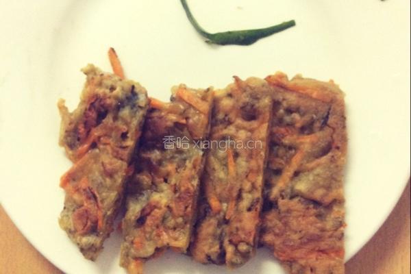 橄榄胡萝卜丝鸡蛋饼