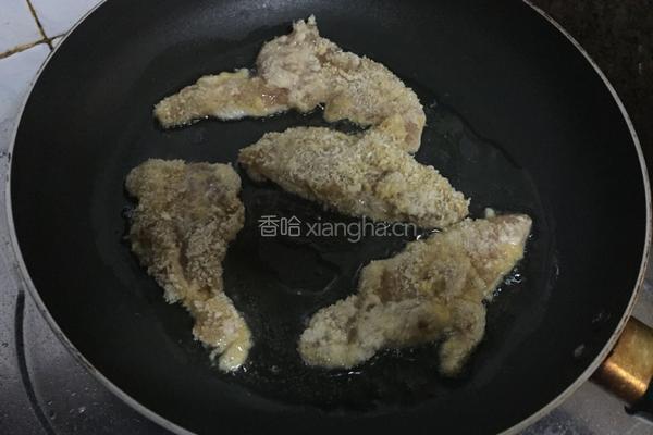 香酥鸡排芝士汉堡包的做法图解7