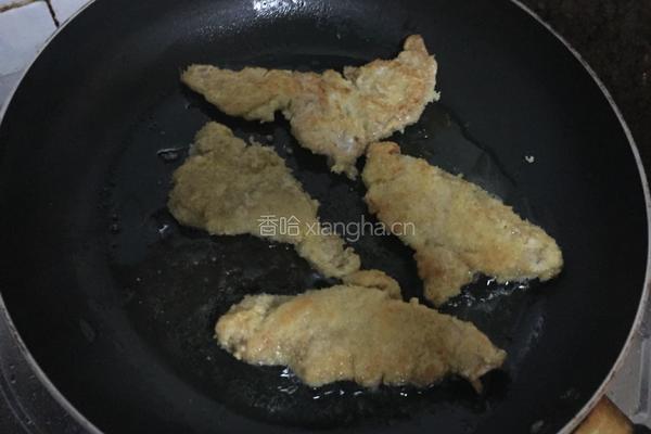 香酥鸡排芝士汉堡包的做法图解8