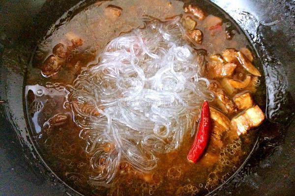 五花肉炖粉条的做法图解10