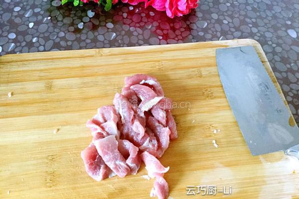 茭白辣炒肉丝的做法图解7