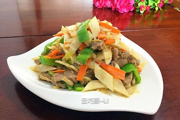 茭白辣炒肉丝的做法图解14