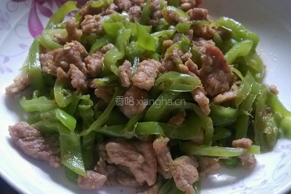 青椒肉片的做法图解3