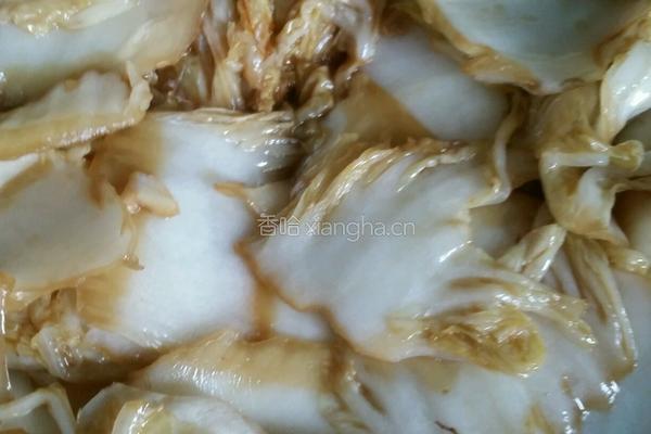虾头白菜的做法图解4