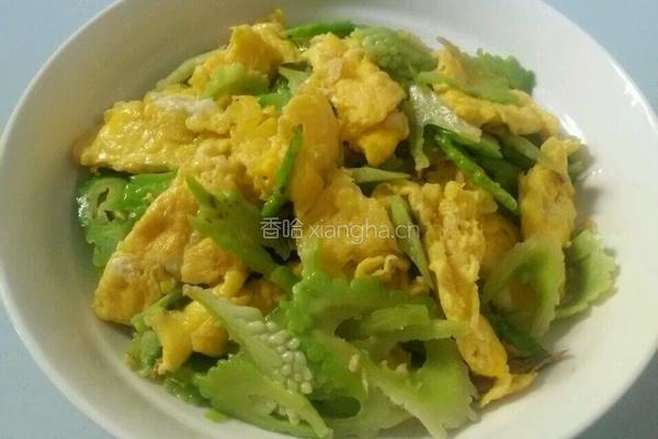 苦瓜炒蛋的做法图解8