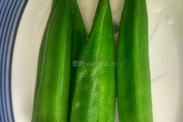 快手黄秋葵的做法图解3