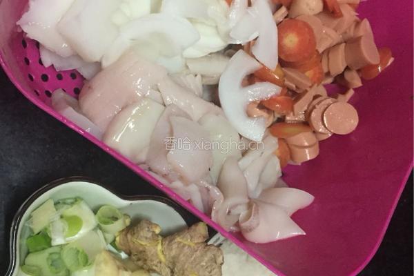 鱿鱼烩玉兰片的做法图解3