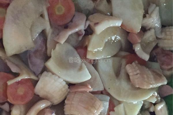 鱿鱼烩玉兰片的做法图解8
