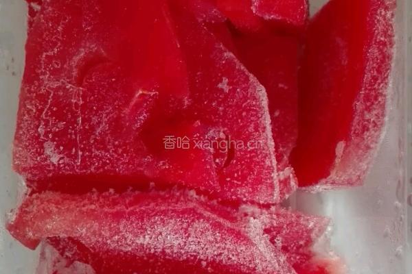自制雪顶西瓜的做法图解3