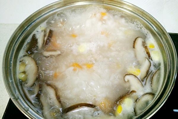 萝卜香菇肉粥的做法图解7