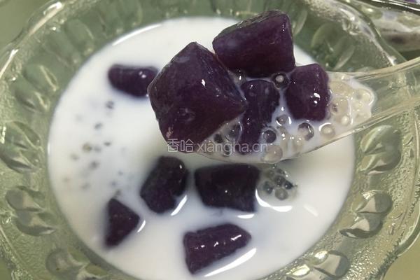 紫薯椰汁西米露的做法图解9