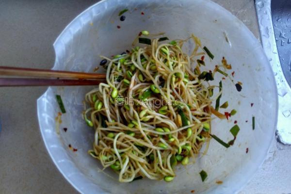 凉拌黄豆芽的做法图解5