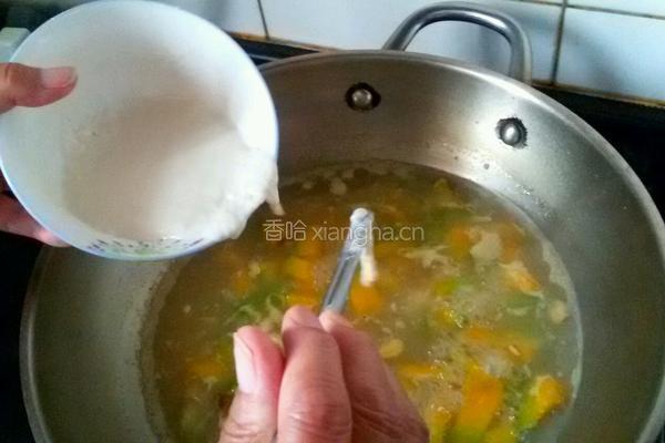 北瓜风味疙瘩汤的做法图解10