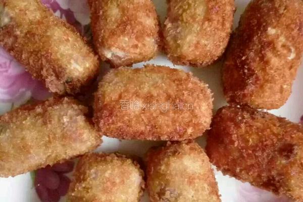 脆皮芋头豆沙卷的做法图解7