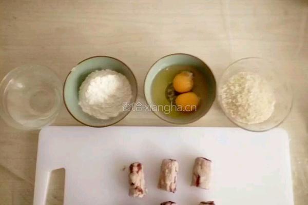 脆皮芋头豆沙卷的做法图解5