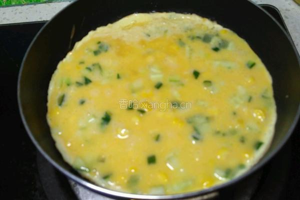 玉米鸡蛋饼的做法图解5