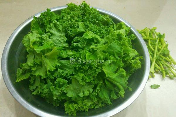 凉拌橄榄菜的做法图解2