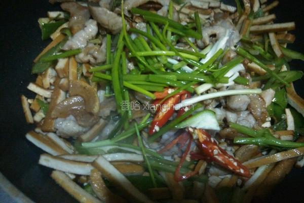 肉丝炒香干的做法图解8