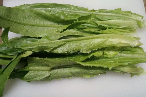 蒜蓉油麦菜的做法图解2