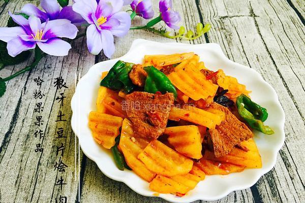 狼牙土豆片烩牛肉的做法图解12