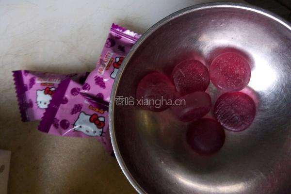 葡萄味布丁的做法图解1