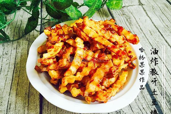 油炸狼牙土豆棒的做法图解10