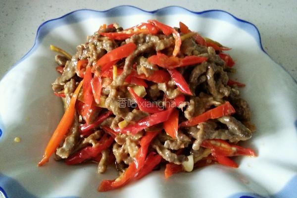 酸辣子炒牛肉的做法图解6