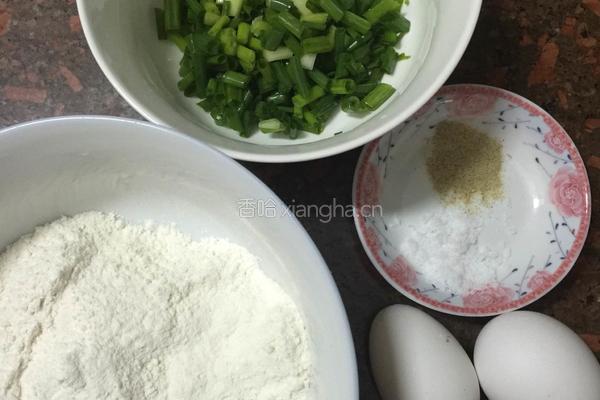 香葱煎饼的做法图解1