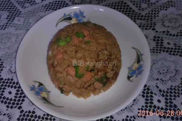 酱油炒饭的做法图解5