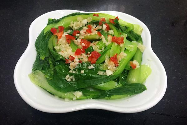 蒜末青菜的做法图解3
