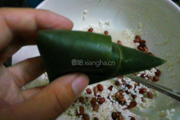 红豆糯米粽的做法图解4